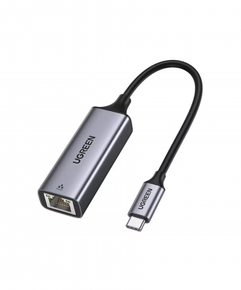 تبدیل تایپ سی به LAN یوگرین Ugreen CM199 50737 Type C To Ethernet Converter 10/100/1000 Mbps Support
