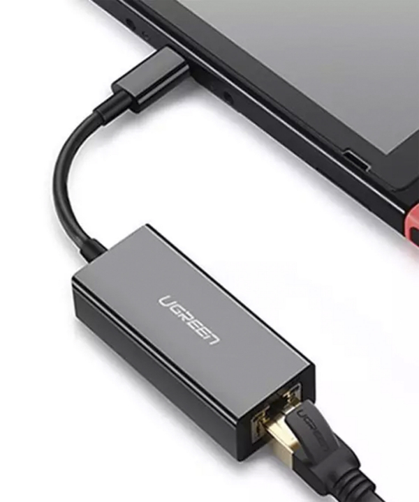 تبدیل تایپ سی به LAN یوگرین Ugreen CM199 50737 Type C To Ethernet Converter 10/100/1000 Mbps Support