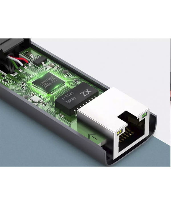 تبدیل تایپ سی به LAN یوگرین Ugreen CM199 50737 Type C To Ethernet Converter 10/100/1000 Mbps Support