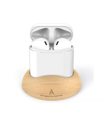 استند چوبی رومیزی ایرپاد نسل دو AHAStyle Wooden PT16 Airpods 2nd generation Stand