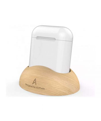 استند چوبی رومیزی ایرپاد نسل دو AHAStyle Wooden PT16 Airpods 2nd generation Stand