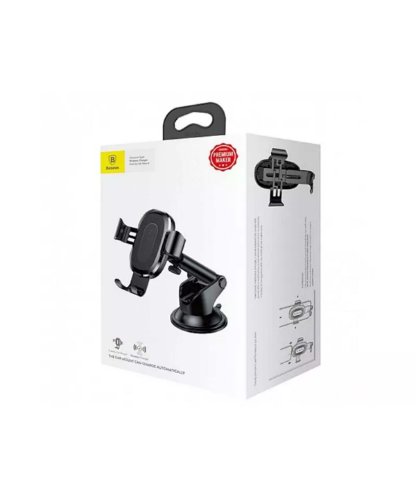 پایه نگهدارنده و شارژ بی سیم داخل خودرو بیسوس Baseus WXYL-A01 Osculum Wireless Gravity Car Charger