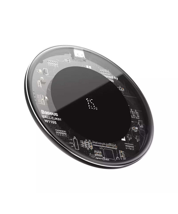 شارژر بی‌سیم بیسوس مدل Baseus Simple Wireless Charger Transparent WXJK-BA02