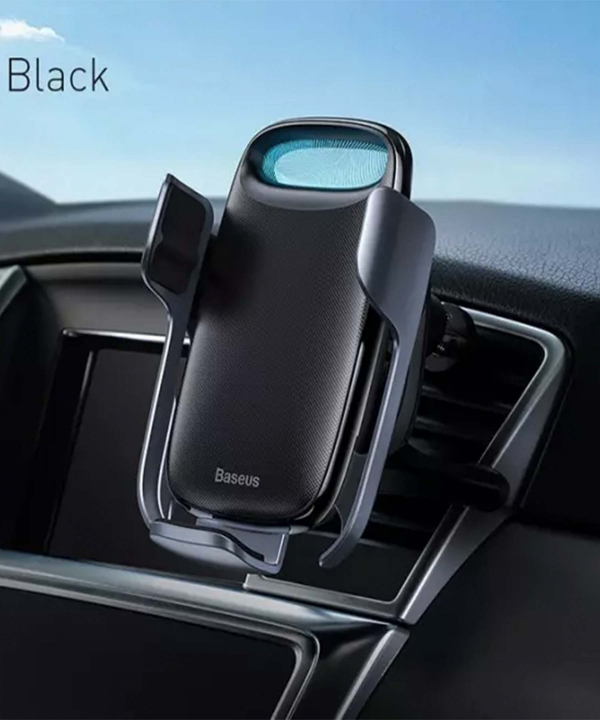 پایه نگهدارنده هوشمند و شارژر وایرلس بیسوس Baseus Milky Way Electric Bracket Wireless Quick Charge 15W