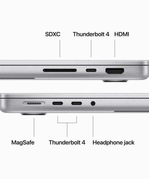 لپ تاپ 14.2 اینچی اپل مدل MacBook Pro MRX73 2023 LLA-M3 Pro-18GB RAM-1TB SSD