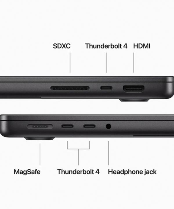 لپ تاپ 14.2 اینچی اپل مدل MacBook Pro MRX43 2023 LLA-M3 Pro-18GB RAM-1TB SSD