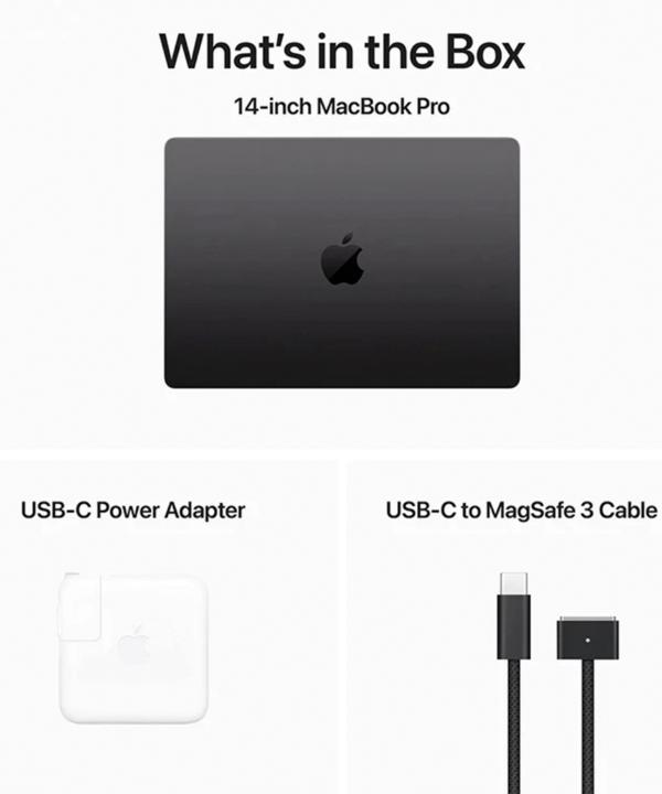 لپ تاپ 14.2 اینچی اپل مدل MacBook Pro MRX43 2023 LLA-M3 Pro-18GB RAM-1TB SSD