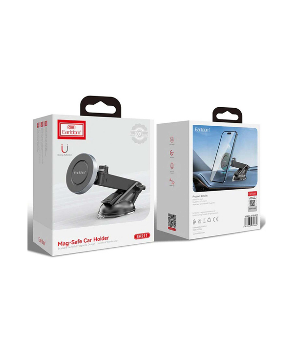 هولدر گوشی موبایل مگنتی بازو بلند داخل خودرو ارلدام Earldom ET-EH211 Magsafe Smartphone Holder with Suction Cup for Car