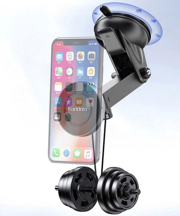هولدر گوشی موبایل مگنتی بازو بلند داخل خودرو ارلدام Earldom ET-EH211 Magsafe Smartphone Holder with Suction Cup for Car