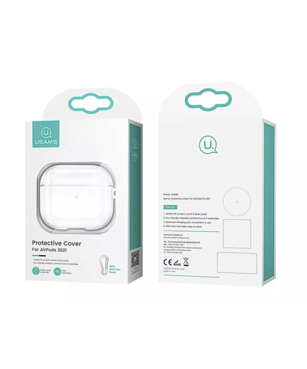 کاور سیلیکونی ایرپاد 3 اپل برند یوسامز USAMS BH740 Protective TPU Case For AirPods 3