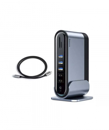هاب و تبدیل 16 پورت بیسوس Baseus Working Station Multifunctional Type-C CAHUB-BG0G