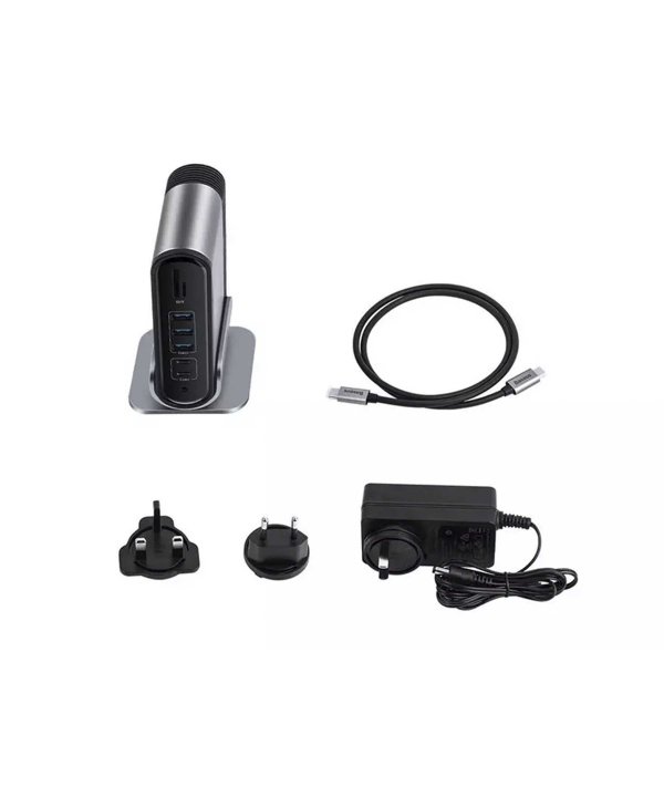هاب و تبدیل 16 پورت بیسوس Baseus Working Station Multifunctional Type-C CAHUB-BG0G