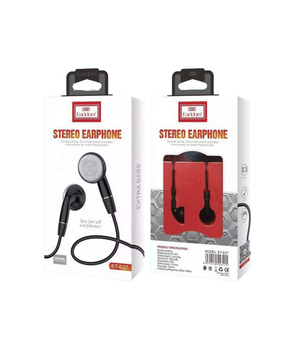 هدفون با جک 3.5 میلیمتری ارلدام Earldom Stereo Earphone ET-E27