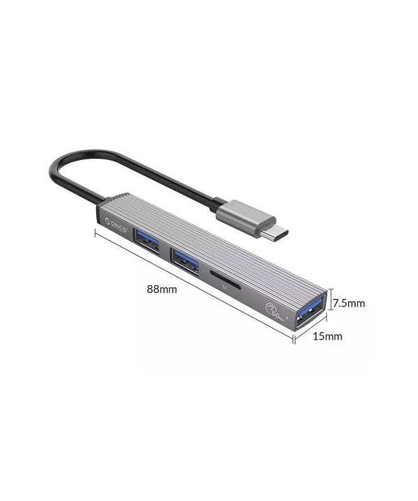هاب تایپ سی اوریکو ORICO AH-12F Type-C to USB3.0 HUB