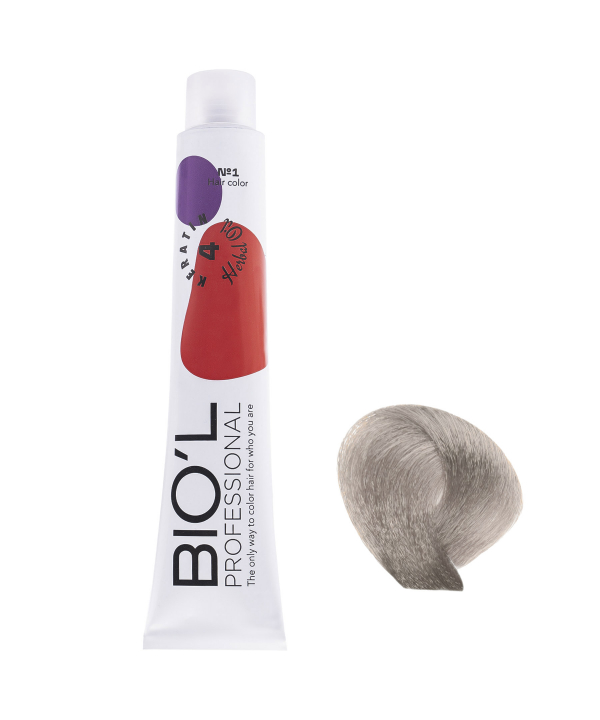 رنگ مو بیول BIO’L سری خاکستری حجم 100 میلی لیتر