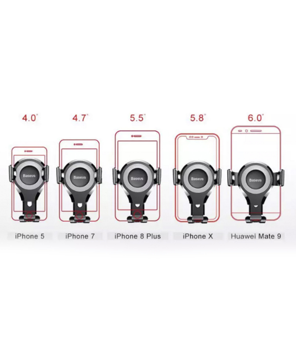 پایه نگهدارنده گوشی بیسوس Baseus Osculum Type Gravity Car Mount