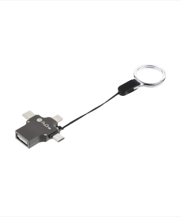 مبدل USB2 به USB-C / micro USB / لایتنینگ پرووان مدل PCO04