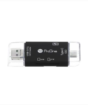 مبدل USB-C / USB / microUSB به SD / USB / TF پرووان مدل PCO03