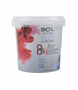 پودر دکلره آبی بیول BIO’L با صمغ گیاهی و فاقد غبار وزن 500 گرم