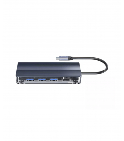 هاب 8 پورت تایپ سی اوریکو Orico WB-8p Type-C 8-in-1 Transparent Hub