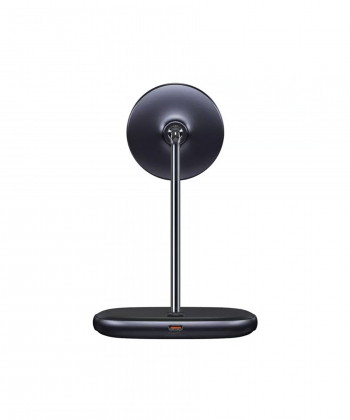 پایه نگهدارنده مگنتی و شارژر وایرلس بیسوس Baseus Swan 2-in-1 Wireless Magnetic Charger 20W WXSW-C01