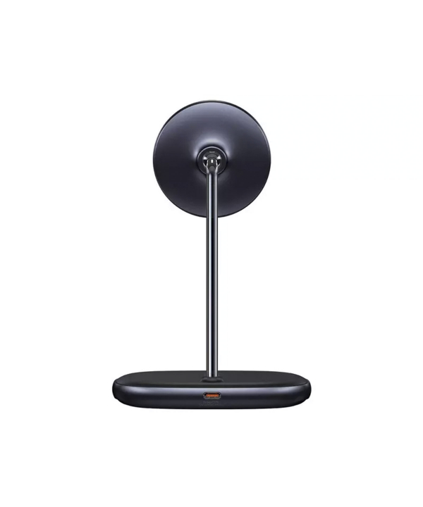 پایه نگهدارنده مگنتی و شارژر وایرلس بیسوس Baseus Swan 2-in-1 Wireless Magnetic Charger 20W WXSW-C01