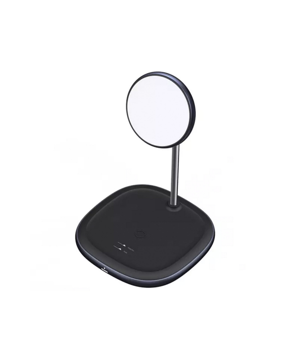 پایه نگهدارنده مگنتی و شارژر وایرلس بیسوس Baseus Swan 2-in-1 Wireless Magnetic Charger 20W WXSW-C01