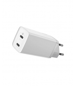 شارژر دیواری فست بیسوس Baseus GaN2 Lite Quick ChargerC+C 65W EU CCGAN2L-E01