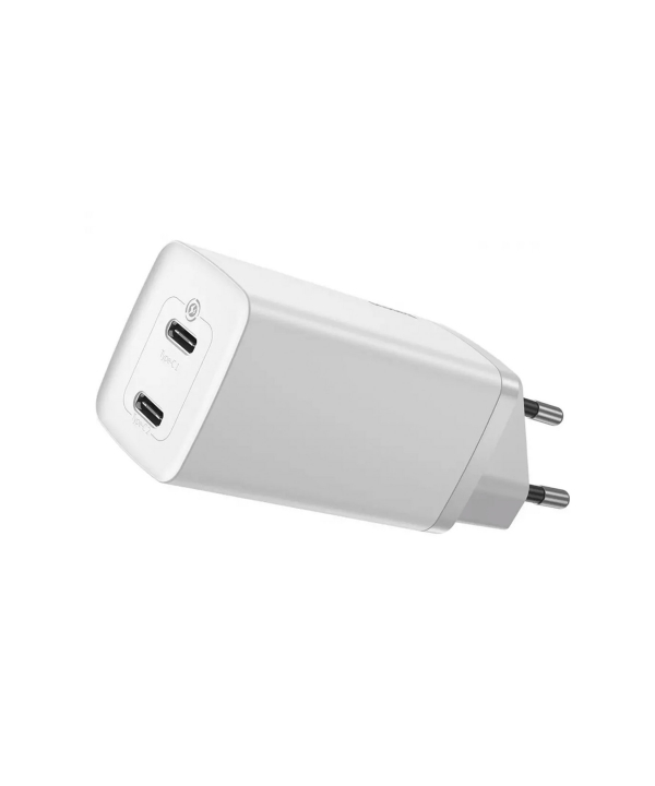 شارژر دیواری فست بیسوس Baseus GaN2 Lite Quick ChargerC+C 65W EU CCGAN2L-E01