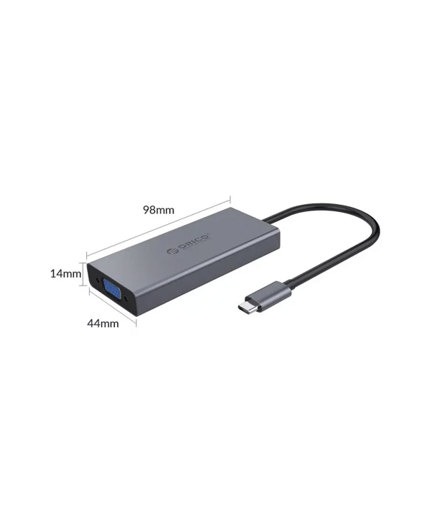 هاب آداپتور تایپ سی اوریکو ORICO MC-U501P 5 in 1 Multifunctional Docking Station