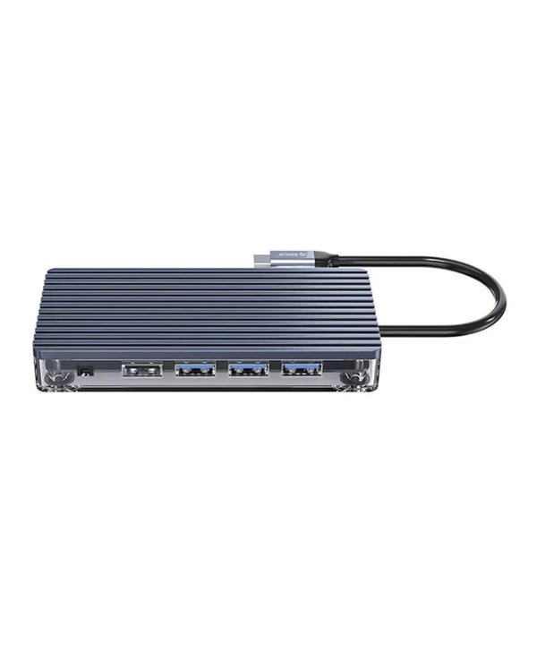 هاب 11 پورت تایپ سی اوریکو Orico ORICO WB-11P Type-C 11-in-1 Transparent Hub