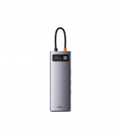 هاب 9 پورت بیسوس Baseus Metal Gleam 9 in 1 Multifunctional Type-C HUB 100W CAHUB-CU0G