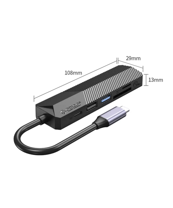 هاب آداپتور تایپ سی 6 در 1 اوریکو ORICO-MDK-6P ORICO Type-C Multifunctional Docking Station