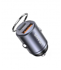 شارژر فندکی فست شارژ ماشین تایپ سی 30 وات یوسامز US-CC206 C38