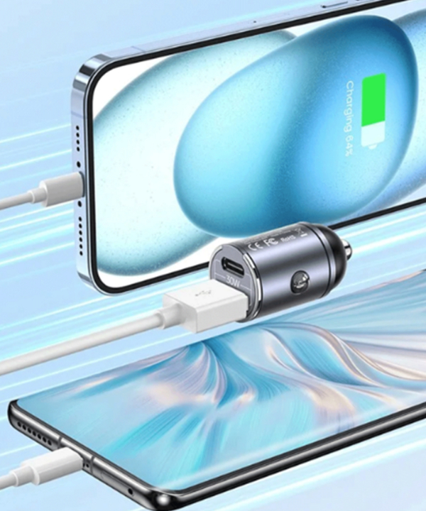 شارژر فندکی فست شارژ ماشین تایپ سی 30 وات یوسامز US-CC206 C38