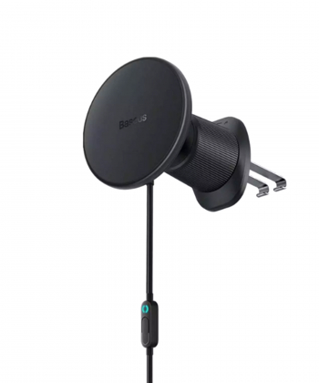 شارژر فندکی فست شارژ ماشین، هولدر و شارژر وایرلس بیسوس BS-CW01 C40141000111-01