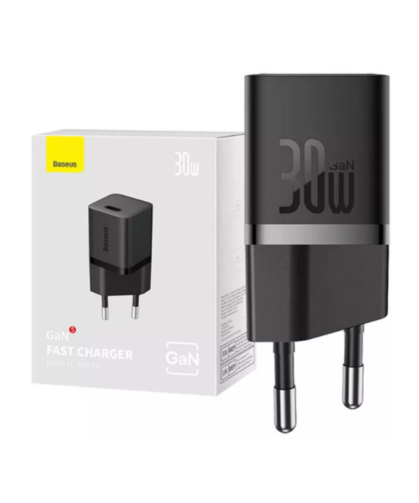 شارژر دیواری تایپ سی شارژ سریع 30 وات بیسوس CCGAN30E5-M BS-CCGN070401