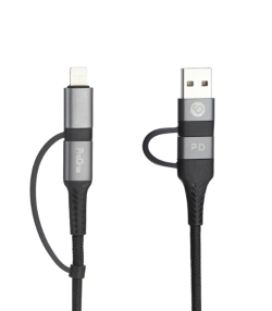 کابل تبدیل USB / USB-C به لایتنینگ / USB-C پرووان مدل PCC395PD طول 1 متر