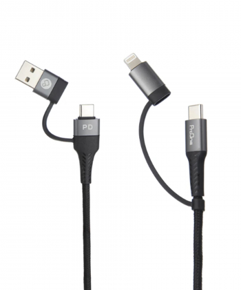 کابل تبدیل USB / USB-C به لایتنینگ / USB-C پرووان مدل PCC395PD طول 1 متر