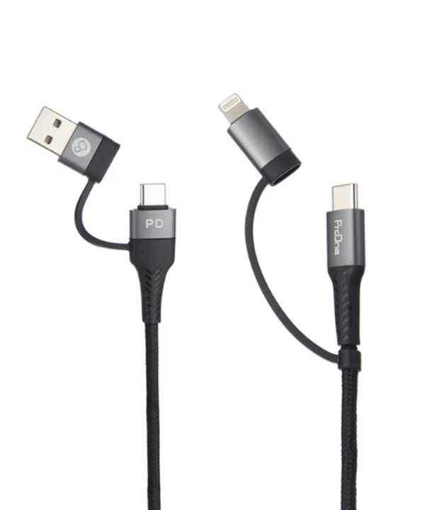 کابل تبدیل USB / USB-C به لایتنینگ / USB-C پرووان مدل PCC395PD طول 1 متر