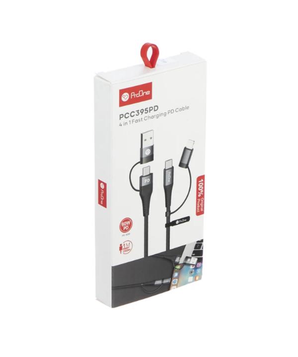 کابل تبدیل USB / USB-C به لایتنینگ / USB-C پرووان مدل PCC395PD طول 1 متر