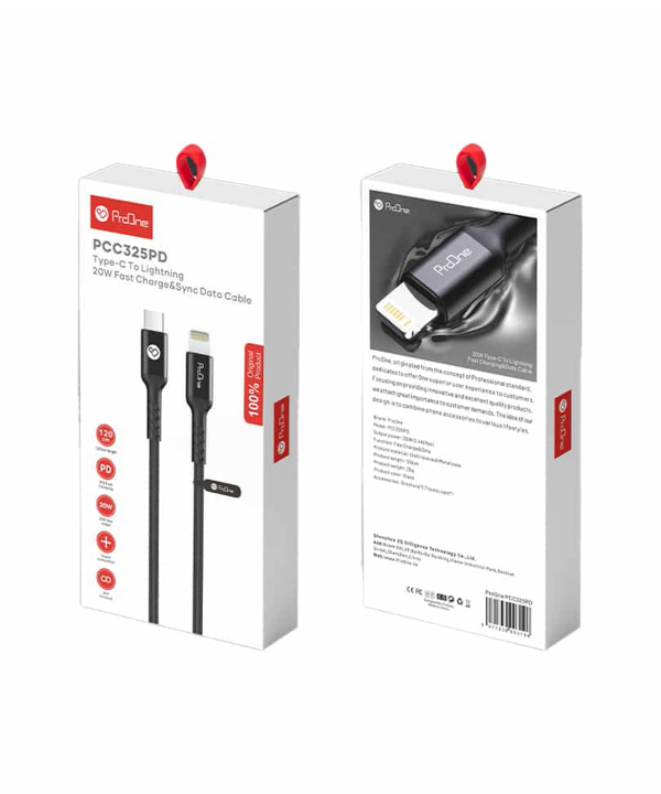 کابل تبدیل USB-C به لایتنینگ پرووان مدل PCC325PD طول 1.2 متر