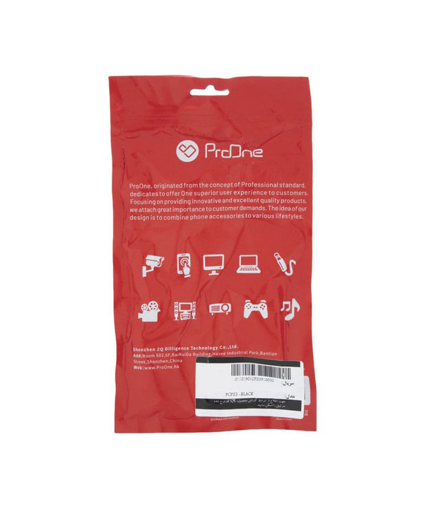کابل برق سه پین منبع تغذیه کامپیوتر پرووان مدل PCP23 طول 1.5 متر