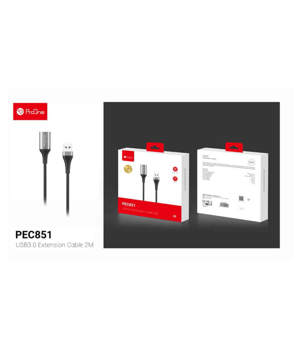 کابل افزایش طول USB 3.0 پرووان مدل PEC851 به طول 2 متر
