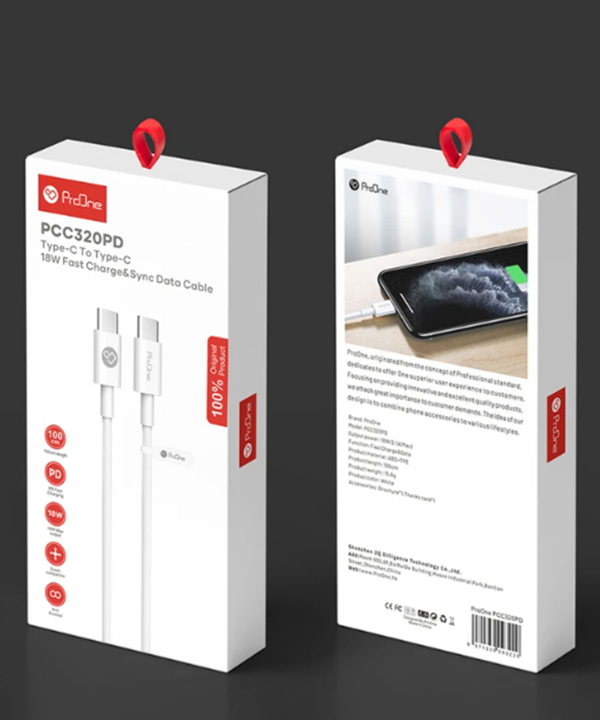 کابل USB-C پرووان مدل PCC320PD طول 1 متر