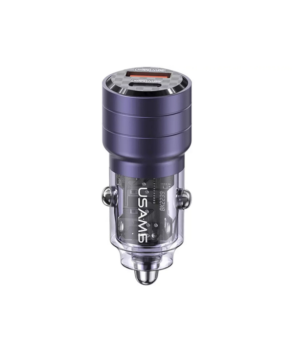 شارژر فندکی فست شارژ ماشین تایپ سی 95 وات یوسامز US-CC176 C36
