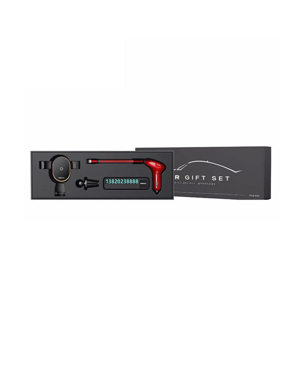 پک هدیه شارژر فندکی، هولدر موبایل و دستگاه پارک موقت داخل خودرو رسی RGB-N05
