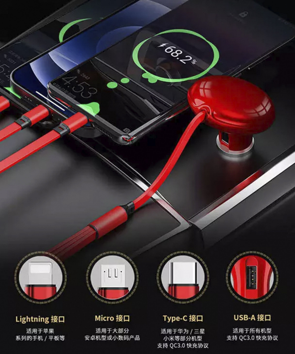 پک هدیه شارژر فندکی، هولدر موبایل و دستگاه پارک موقت داخل خودرو رسی RGB-N05