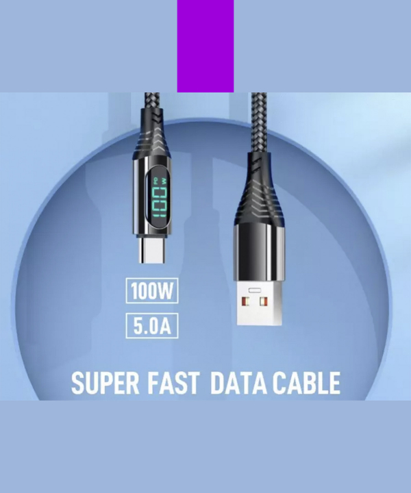 کابل شارژر سریع یو اس بی به تایپ سی کانفلون به طول 1 متر Konfulon Fast Charger Cable TYPE-C USB DC45 100W