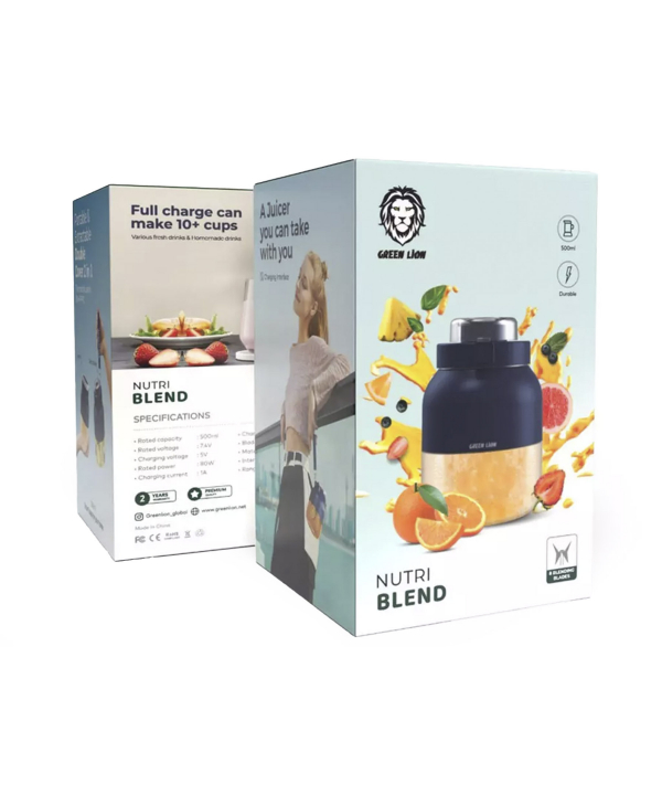 مخلوط کن شارژی 500 میلی‌لیتر گرین Green Lion Nutri Blend 500mL 80W GNNUTBLENDBL